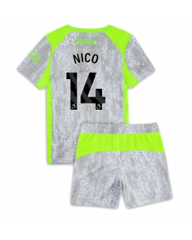 Billige Fotballdrakt Manchester City Nico Gonzalez #14 Replika Tredjedraktsett Barn 2025-26 Kortermet (med bukser)